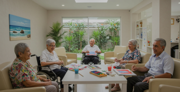 ambientes comunes en casa de reposo